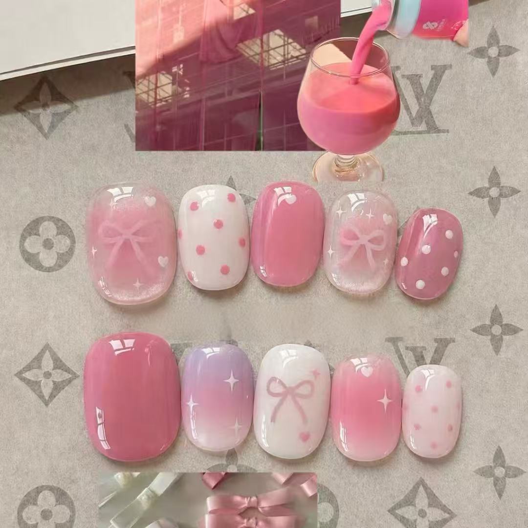 Romantic Heart-Themed Nail Art Set Kalsten
