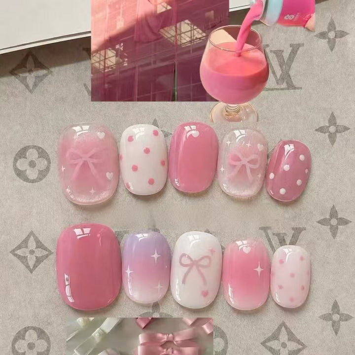 Romantic Heart-Themed Nail Art Set Kalsten
