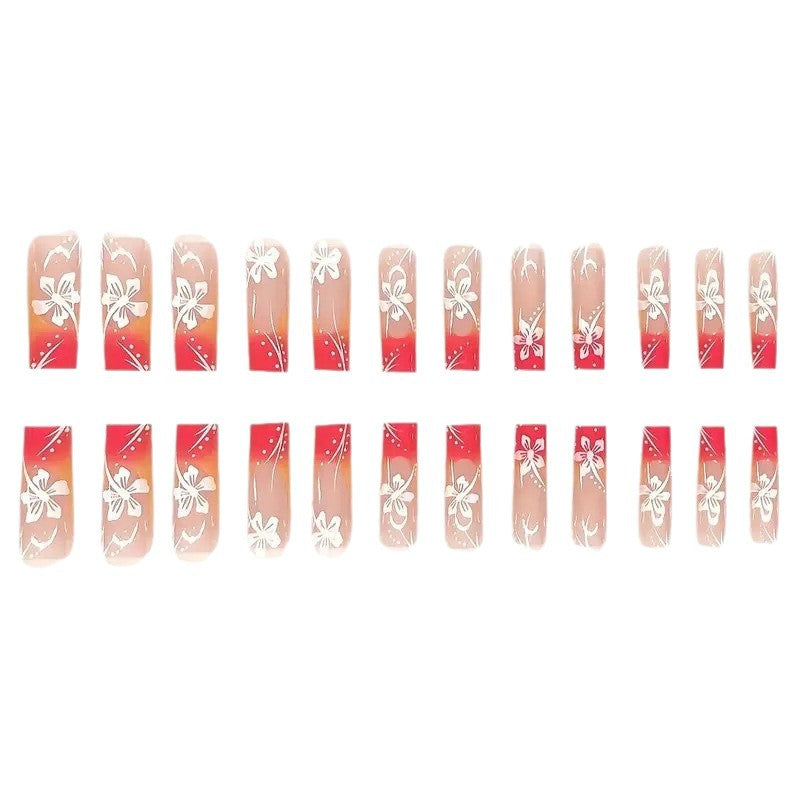 Trendy Floral Acrylic Nail Art Set Kalsten
