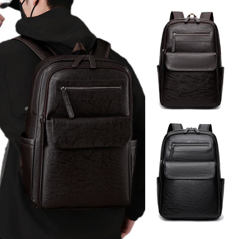 Durable Leather Laptop Backpack