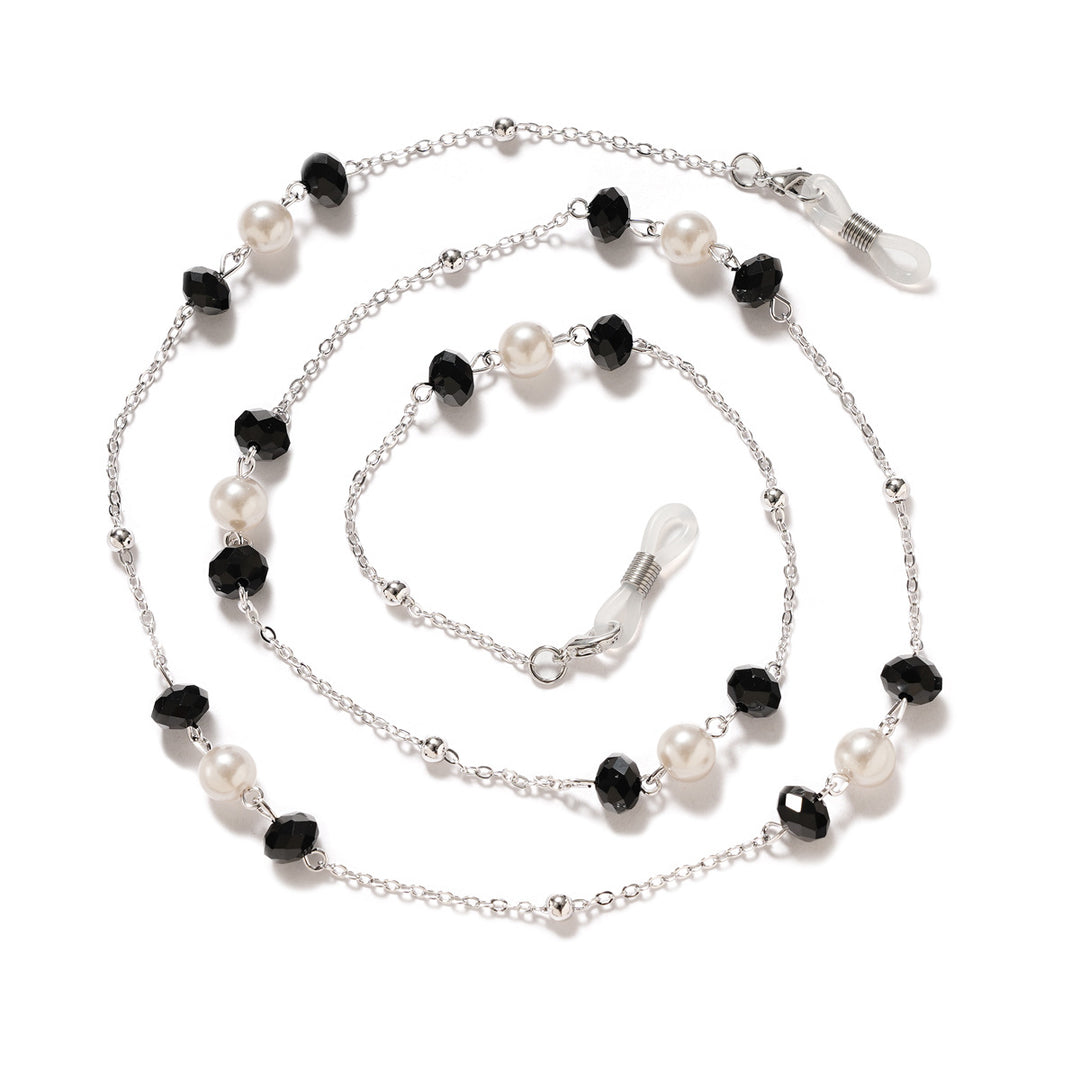 Elegant Pearl and Gemstone Eyewear Chain Kalsten