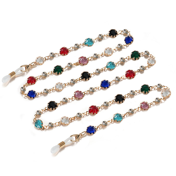 Elegant Gemstone Eyewear Chain Kalsten