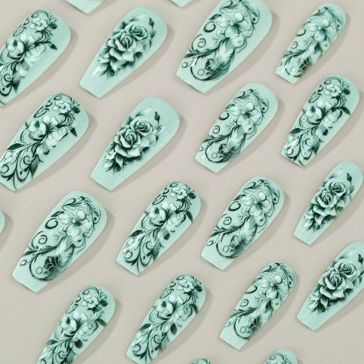 Floral Pattern Nail Art Kalsten