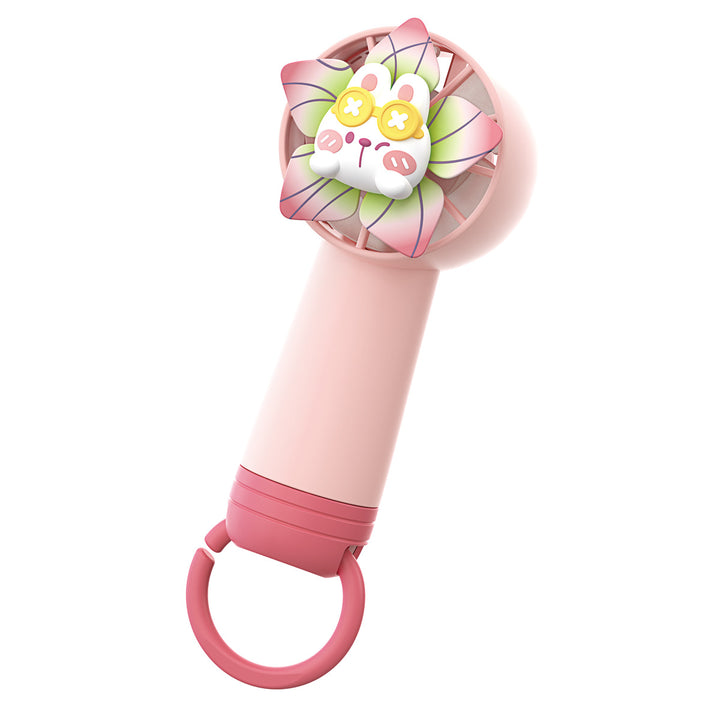 Unisex Portable Hand Fan with Cheerful Rabbit Design Kalsten