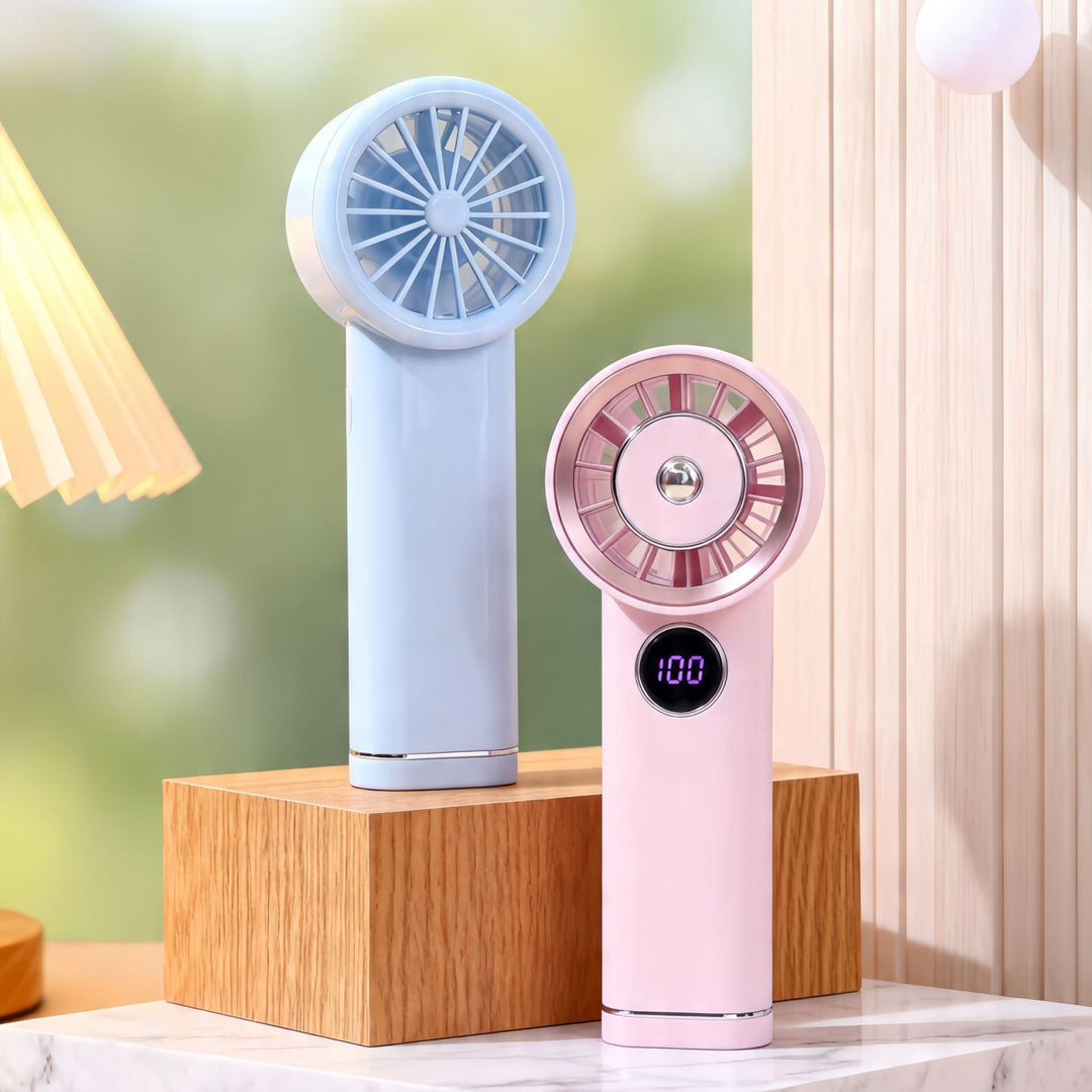 Portable USB Hand Fan with LCD Display Kalsten