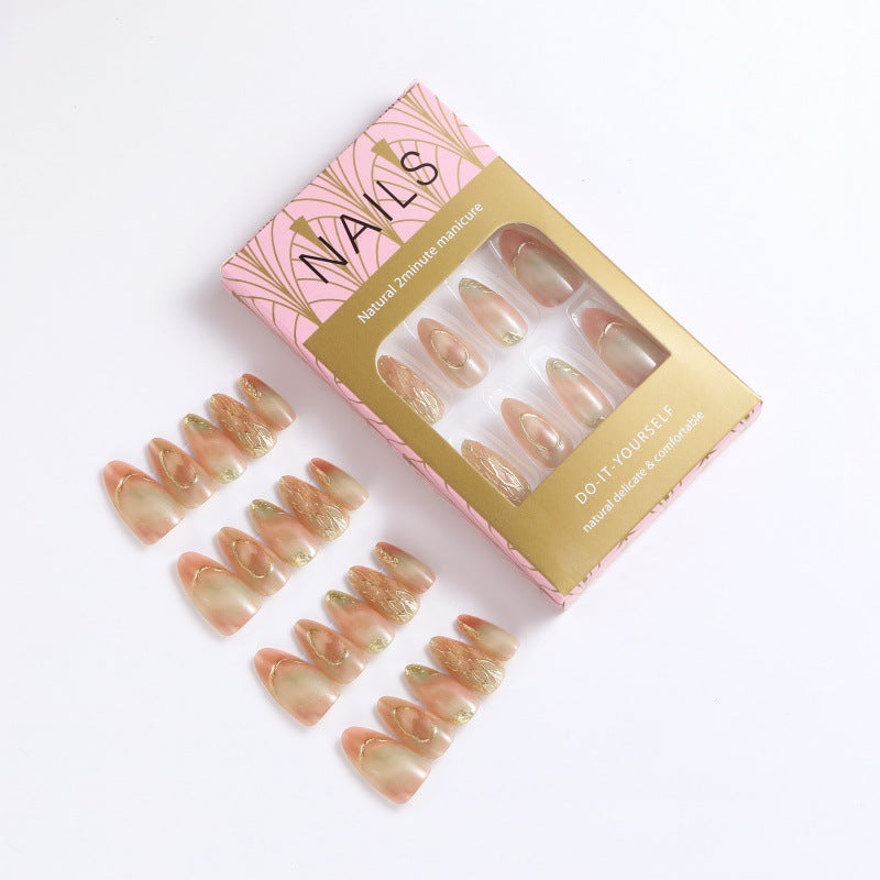 Glittering artificial nails in a modern design Kalsten