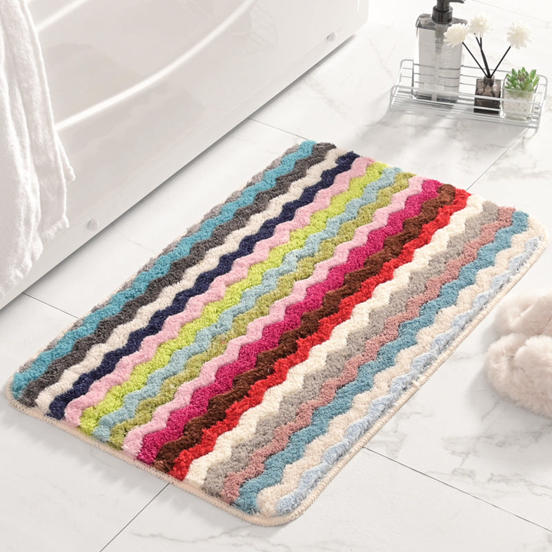 Fringed Chevron Bath Mat Kalsten