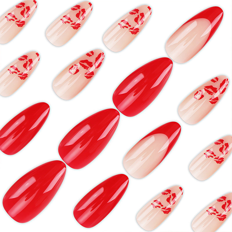 Luxurious Artistic Almond-Shaped Press-On Nails Kalsten
