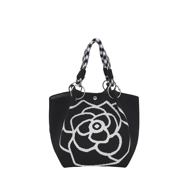 WoFloral Print Textured Handbag Kalsten