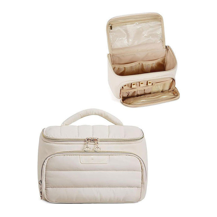 Cosmetic organizer bag with separate compartments and cosmetic compartment Kalsten