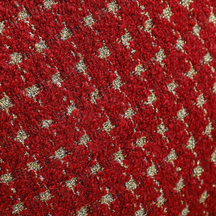 Patterned Boucle Decorative Pillow with Houndstooth Structure Kalsten
