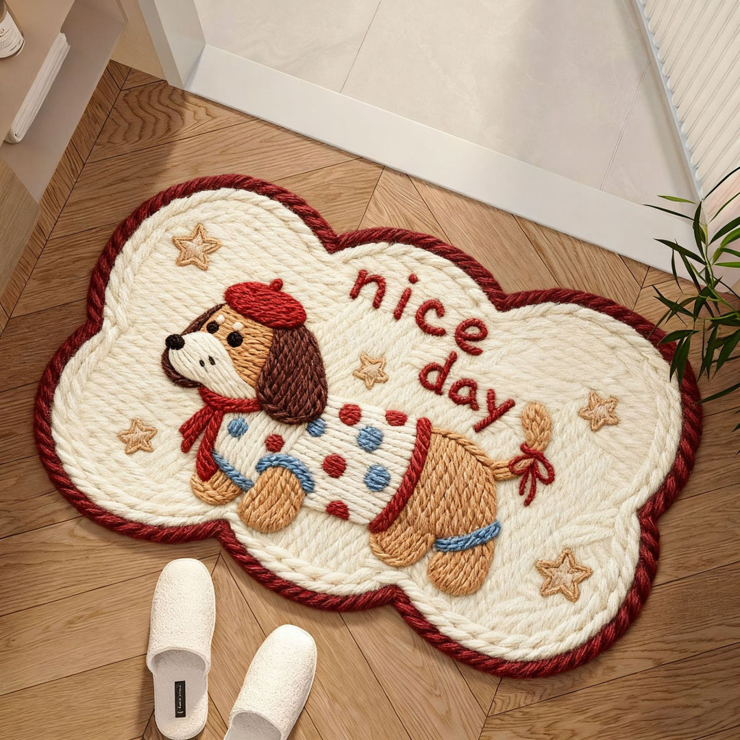 Adorable Dog-Themed Area Mat Kalsten