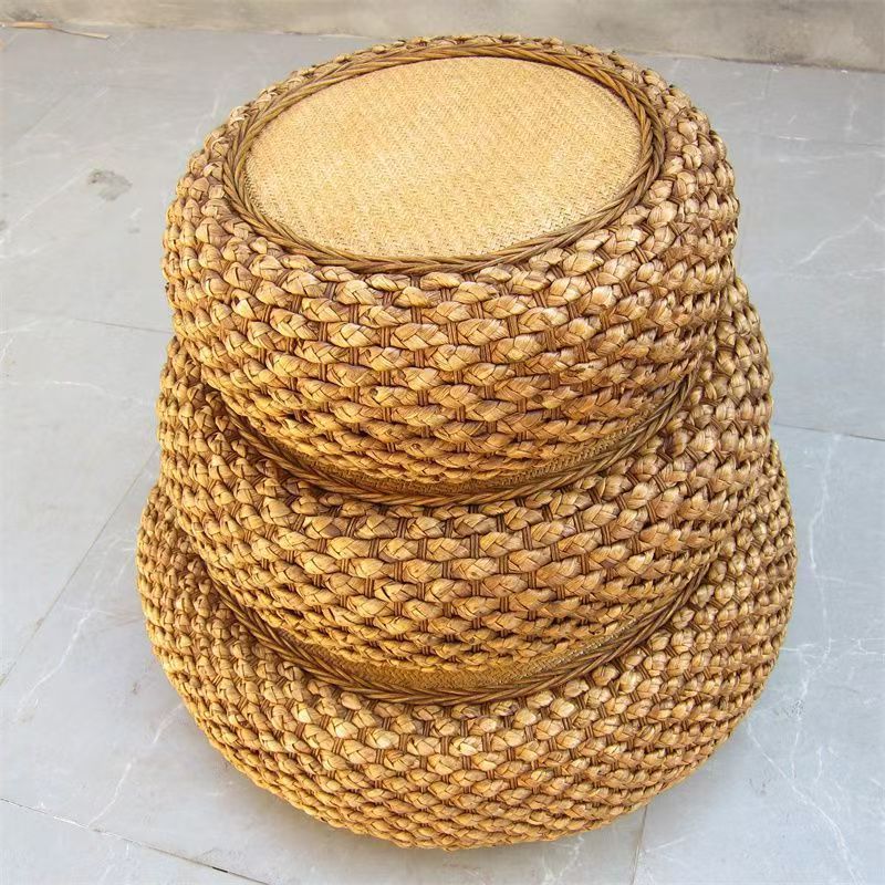 Handcrafted Braided Seat Pouf Kalsten