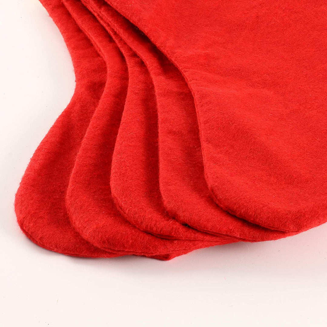 Festive Christmas stocking with elegant edging