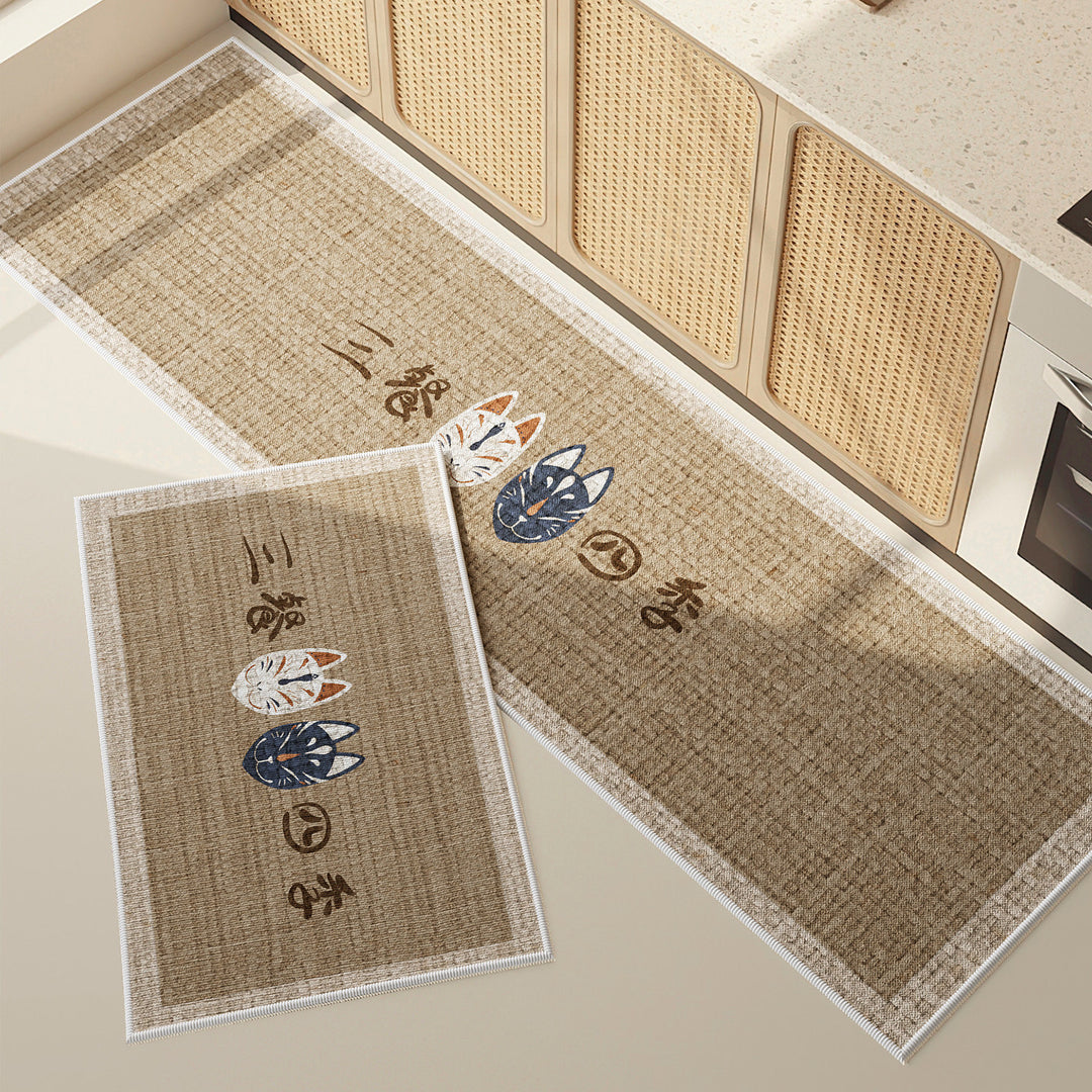 Geometric Pattern Kitchen Runner Mat
