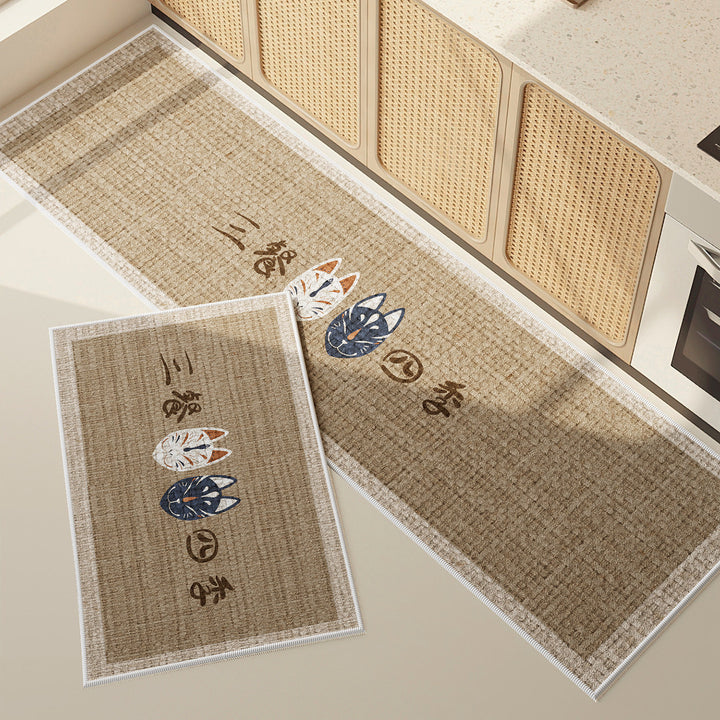 Geometric Pattern Kitchen Runner Mat