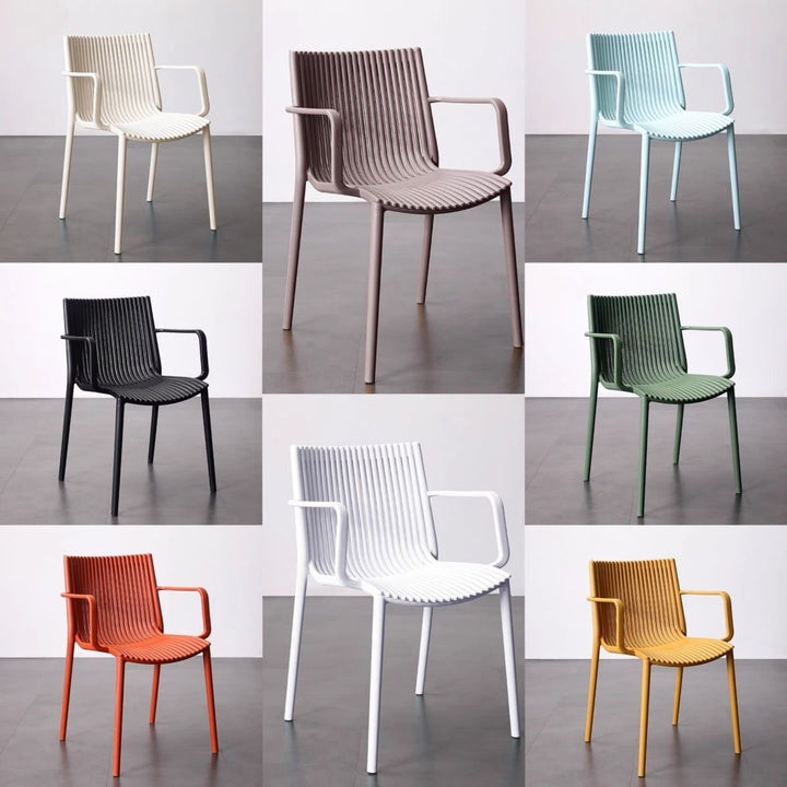 Contemporary Slatted Dining Chair Kalsten
