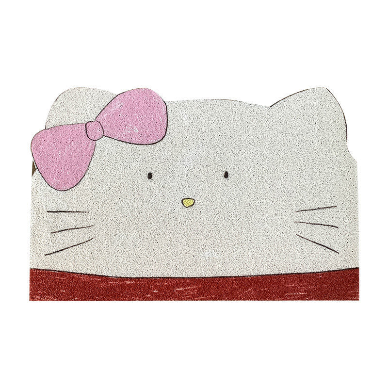 Playful Cat-Themed Bath Mat Kalsten