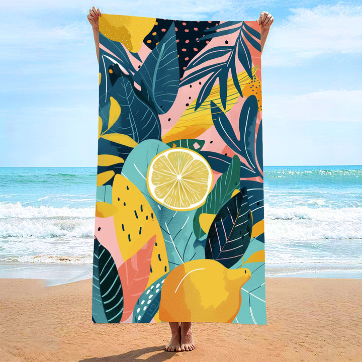 Ladies beach towel with maritime stripe pattern Kalsten