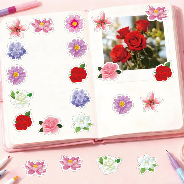 Floral-Themed Sticker Set Kalsten