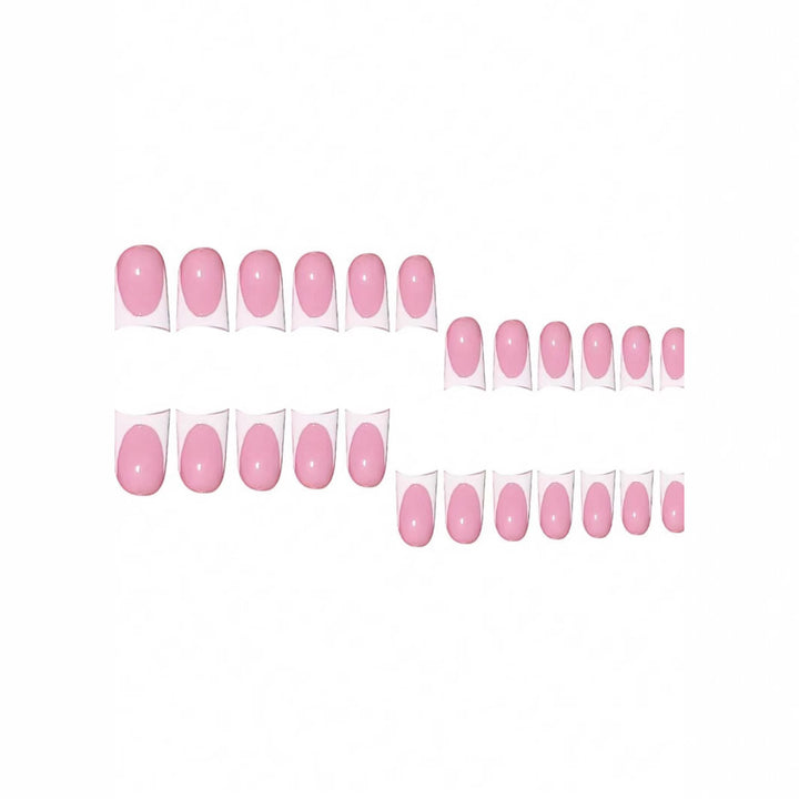 Stylish French Tip Press-On Nails Kalsten