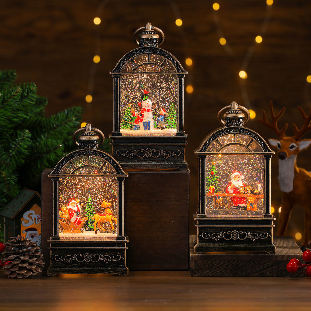 LED Illuminated Snow Globe Lantern Decoration Kalsten