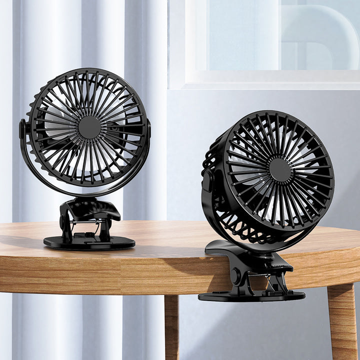Portable table fan with clip function and quiet operation Kalsten