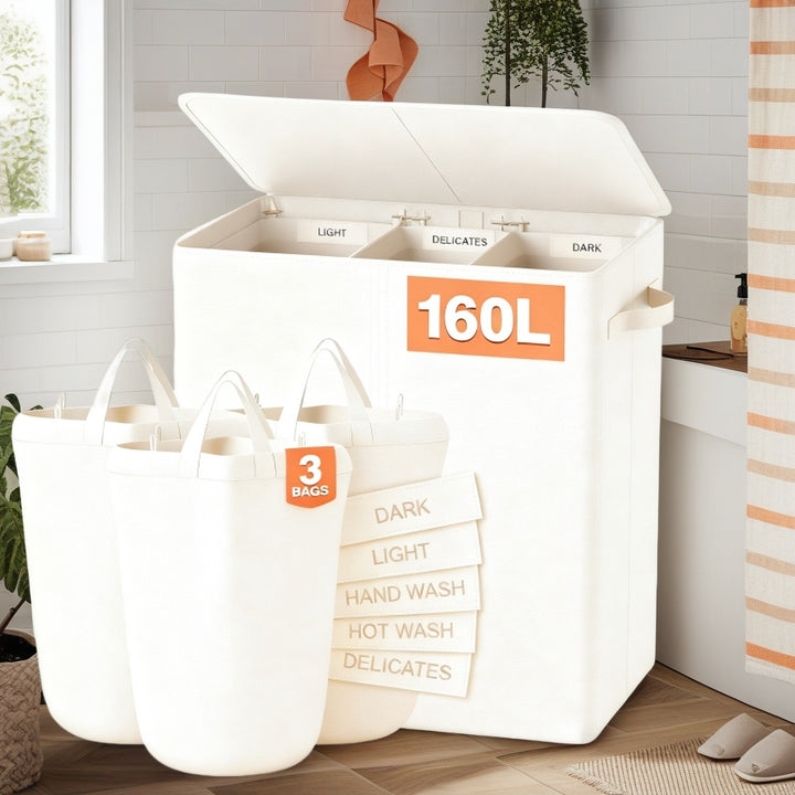 Practical laundry separation system with lid Kalsten