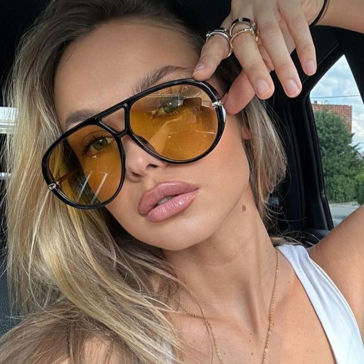 Women Oversized Sunglasses in fashionable Retro Design Kalsten
