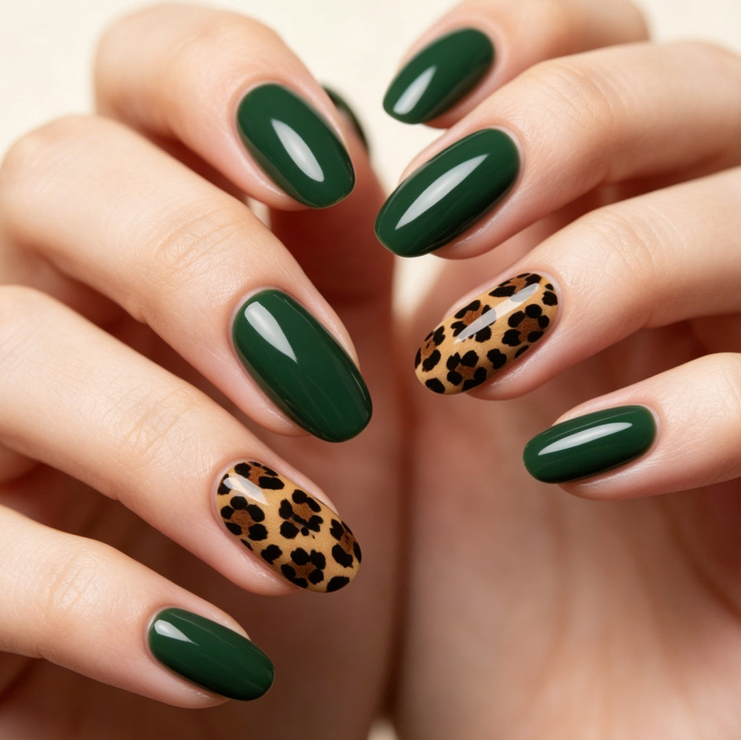 Luxe Leopard Print Nail Art Kalsten