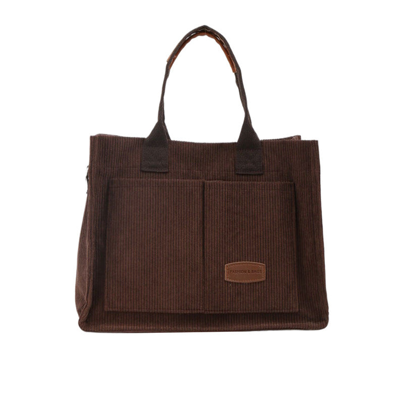 Versatile Corduroy Utility Tote Kalsten