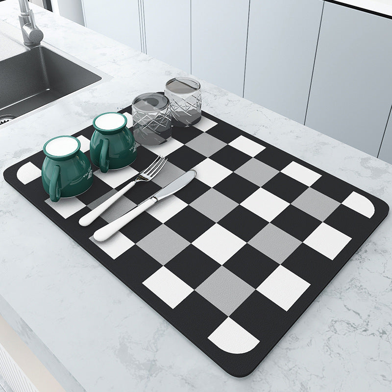 Hexagonal Design Kitchen Drying Mat