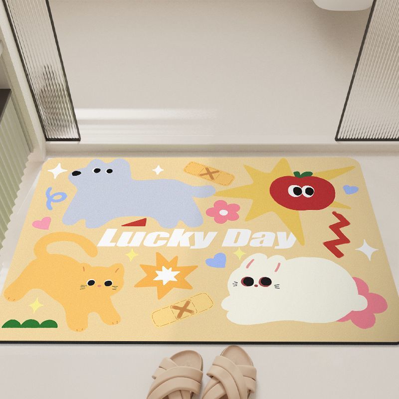 Cartoon-Inspired Bathroom Mat Kalsten