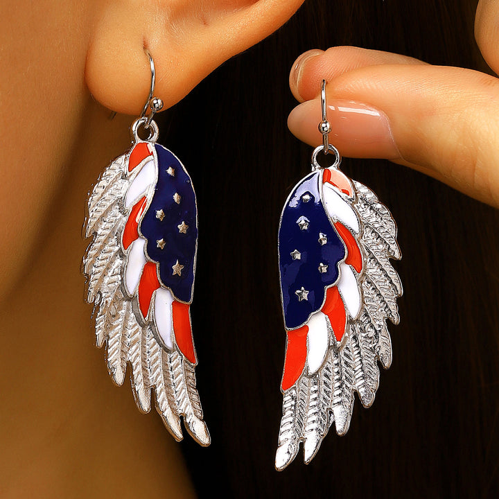Women's unusual star-rose acrylic earrings with feather-light wearing comfort and fishhook closure Kalsten