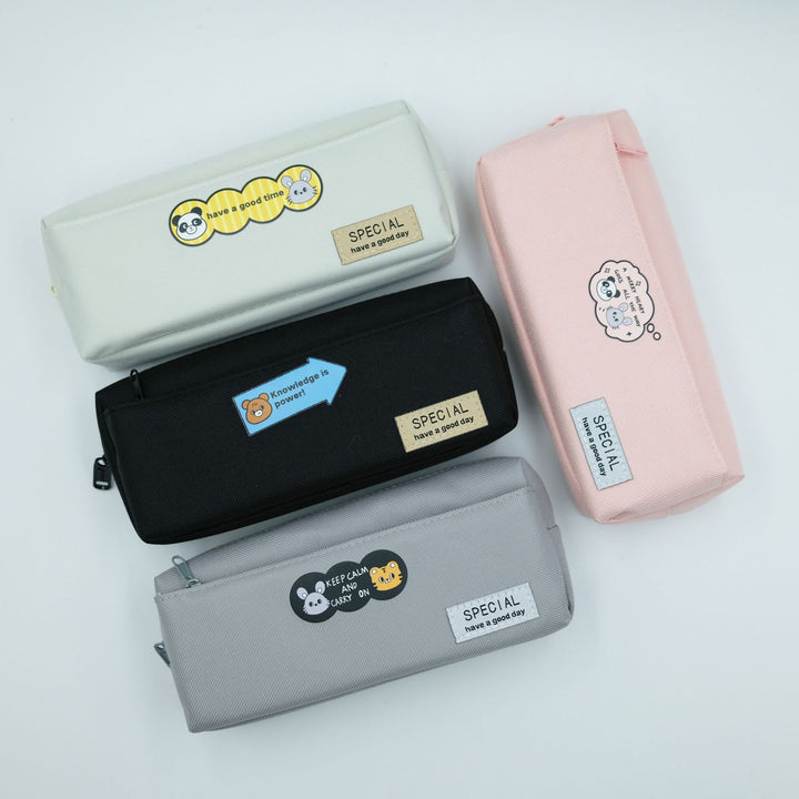 Fun Character Multi-Zipper Pencil Case