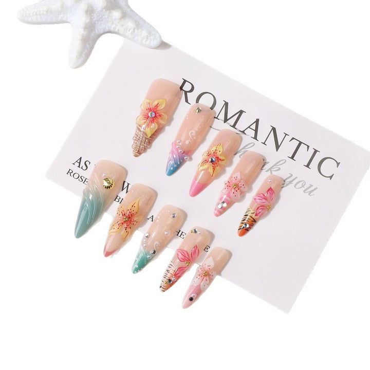 Premium Decorative Press-On Nail Set Kalsten