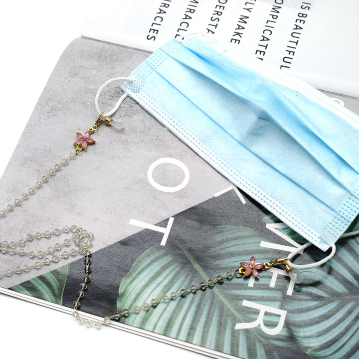 Elegant Floral-Accented Eyewear Chain Kalsten