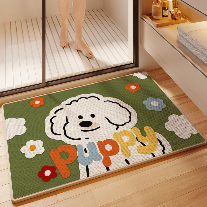 Fun Cartoon Themed Bath Mat Kalsten