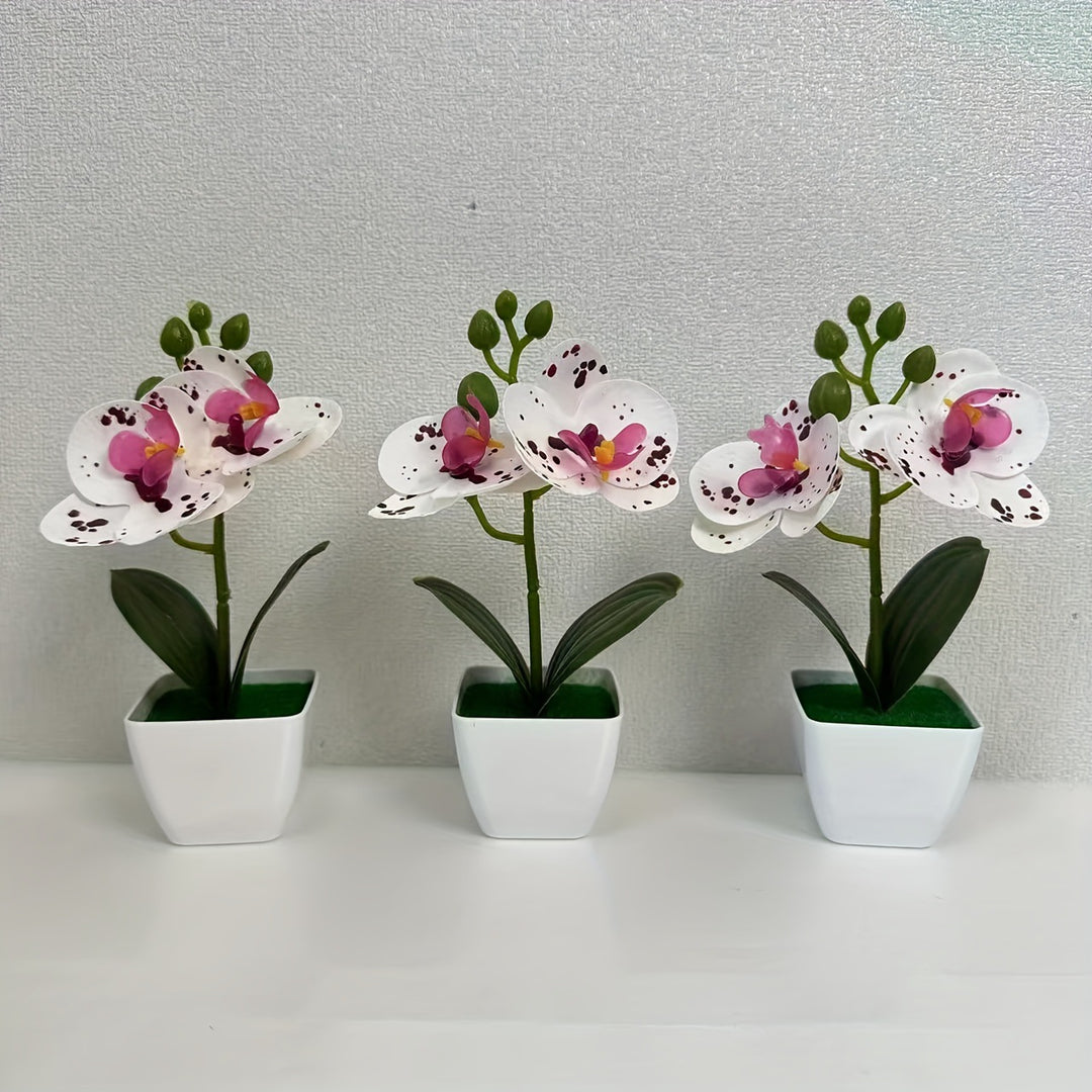 Decorative Artificial Orchid Arrangement for Home Decor Display