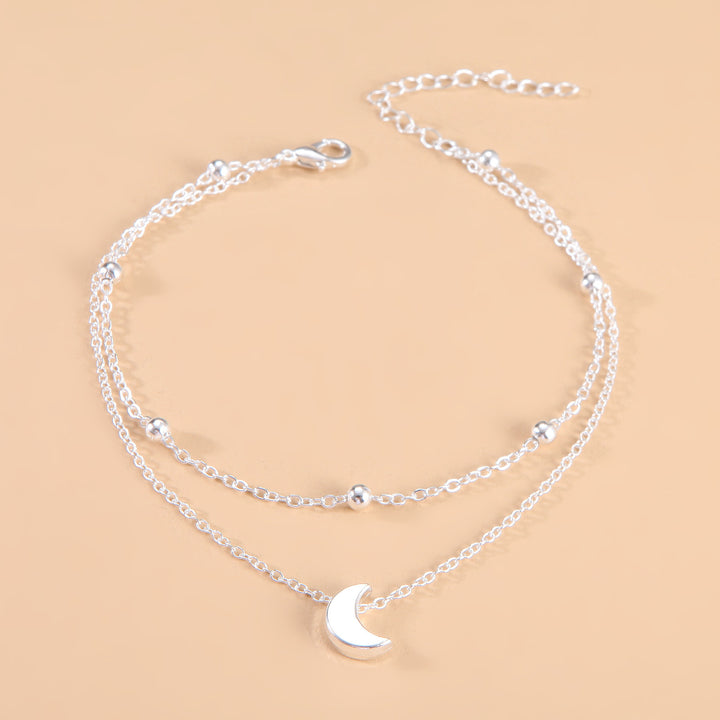 Celestial Moon Charm Anklet Kalsten