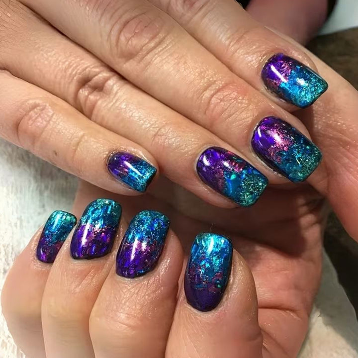 Artistic Metallic Nail Enhancements Kalsten
