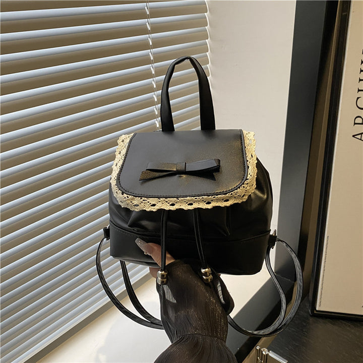 Cute Lace-Trimmed Mini Backpack Kalsten