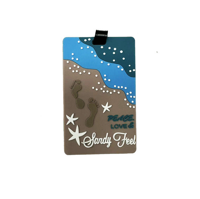 Whimsical Heart Balloon Luggage Tag Kalsten