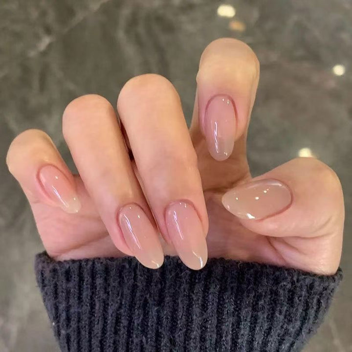 Elegant Press-On Nail Set with Transitional Glossy Finish Kalsten