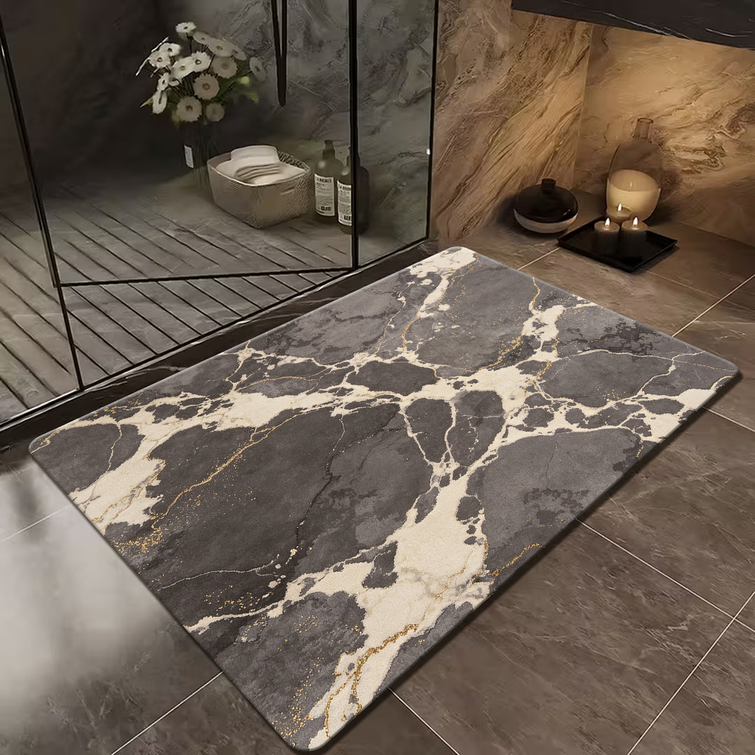 Luxury Marble Design Bath Mat