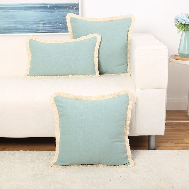 Decorative Fringe Accent Pillow