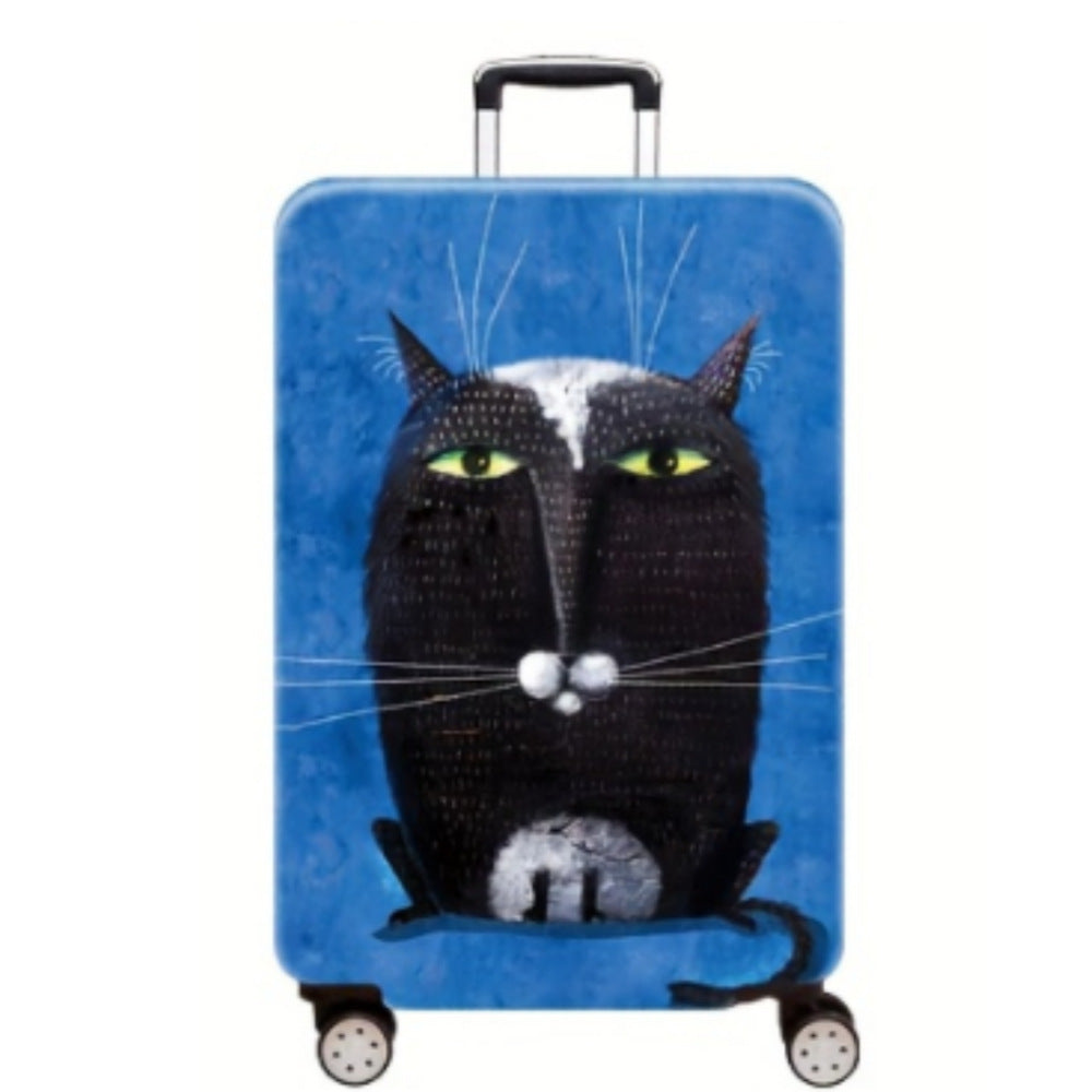 Women's Hard Shell Suitcase with Charming Cat Design Kalsten