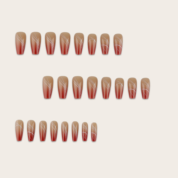 Artificial nails with modern geometric designs Kalsten