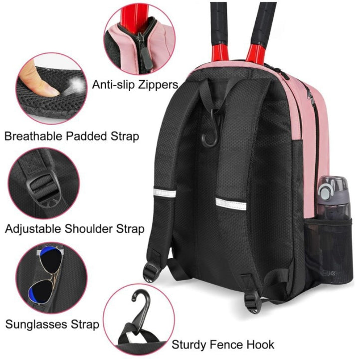 Sports backpack with shoe compartment and water bottle holder Kalsten