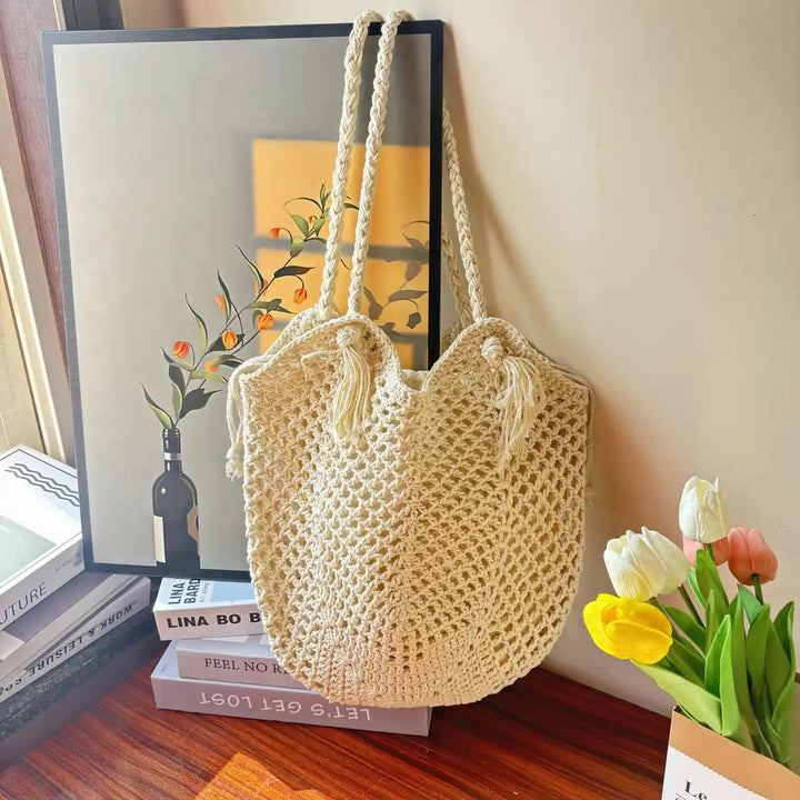 Handcrafted mesh tote bag Kalsten